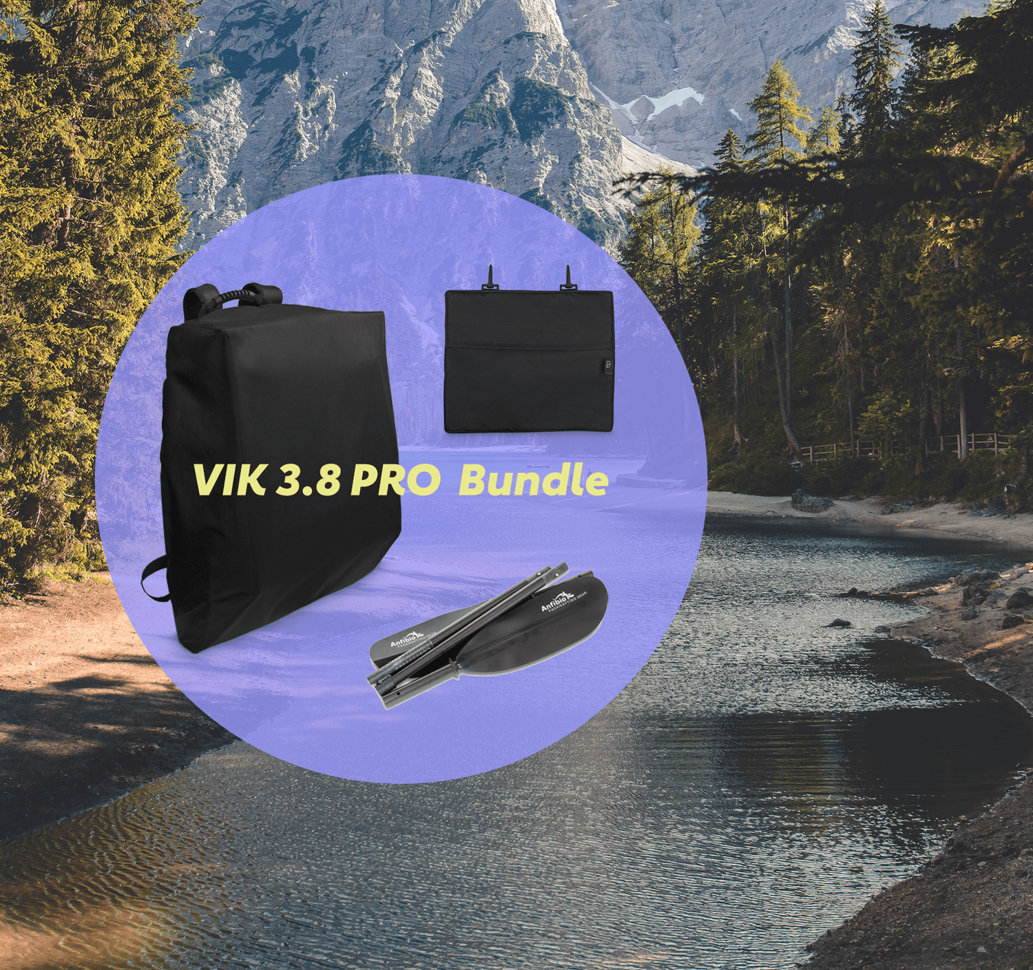 VIK 3.8 PRO Bundle - CLR OUTDOOR | VIK Faltkajaks