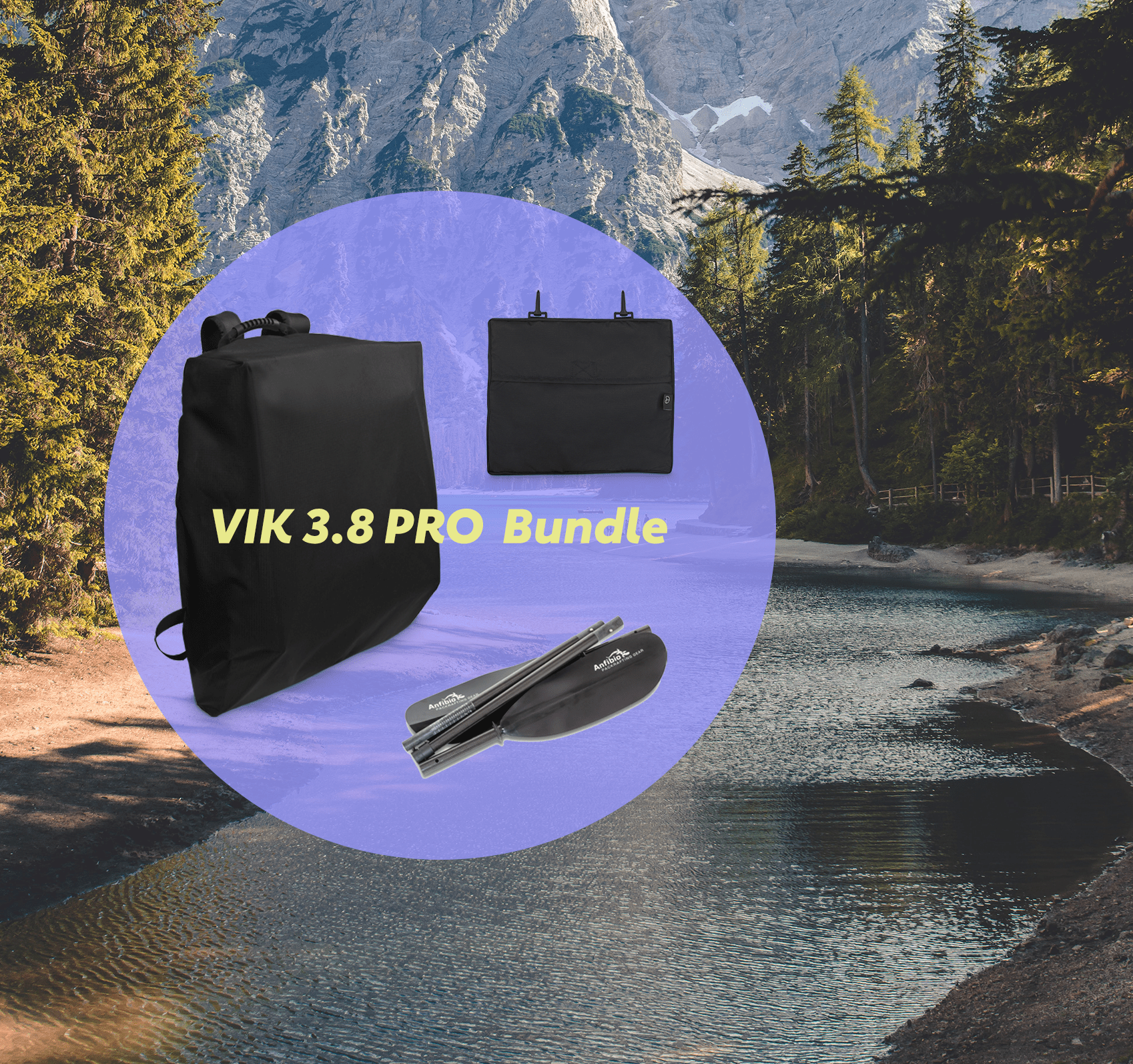 VIK 3.8 PRO Bundle - CLR OUTDOOR | VIK Faltkajaks